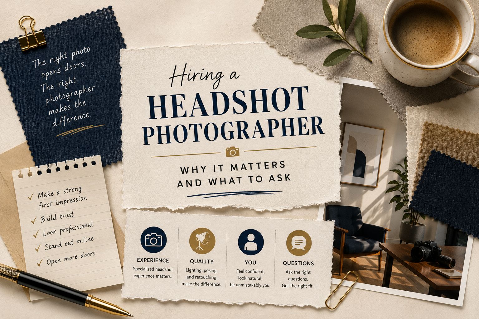 Hiring a Headshot Photographer: Why It Matters and What to Ask