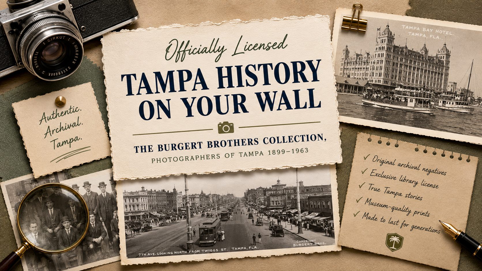 Officially Licensed Tampa History on Your Wall: The Burgert Brothers Collection